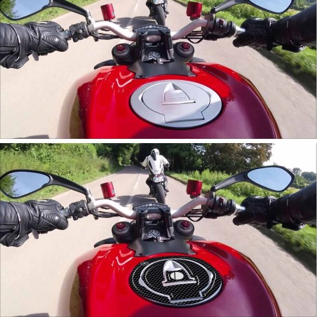 Adhesivo protector tapa depósito 3D compatible con motos Ducati Streetfighter