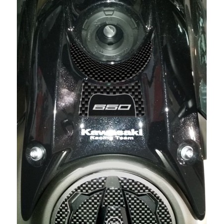 KIT DE PEGATINAS DE RESINA 3D PROTECCIONES compatibles para motos NINJA 650 KAWASAKI de carbono