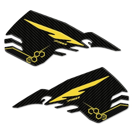Stickers 3D Protections latérales de réservoir moto compatibles avec Honda Hornet 2023-2024