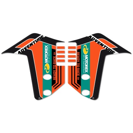 ADESIVI LATERALI PARAFANGO GEL 3D compatibili per KTM 1050-1090-1190 ADVENTURE