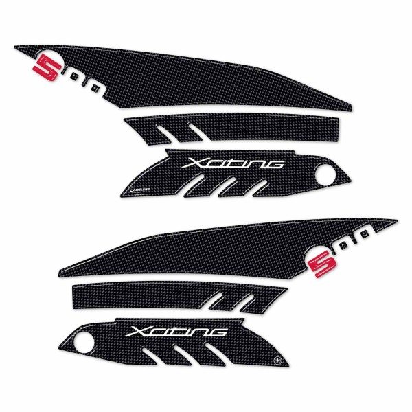 3D-AUFKLEBER-BOOMERANG-KIT für Scooter XCITING 500 KYMCO-kompatibler SCHUTZ