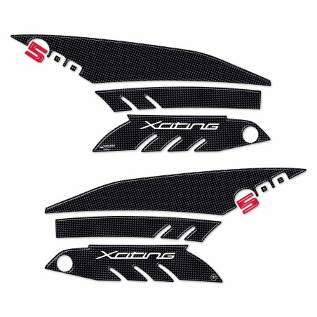 KIT BOOMERANG ADESIVI 3D per Scooter XCITING 500 PROTEZIONI compatibili KYMCO