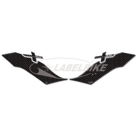 2 ADESIVI 3D PROTEZIONE ZONA PIEDI compatibili per YAMAHA XMAX 400 dal 2017-2021