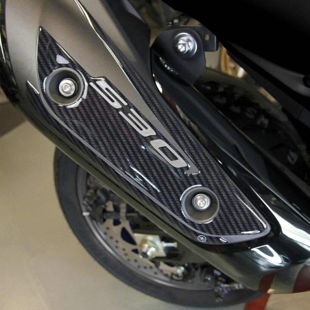 PEGATINA 3D PROTECCIÓN SILENCIADOR 530 ESCAPE Compatible para YAMAHA TMAX 2017-2019