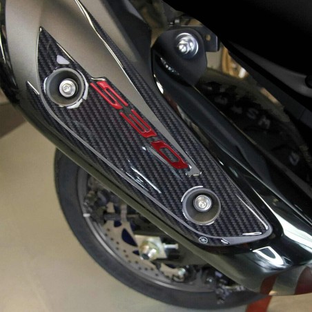 PEGATINA 3D PROTECCIÓN SILENCIADOR 530 ESCAPE Compatible para YAMAHA TMAX 2017-2019