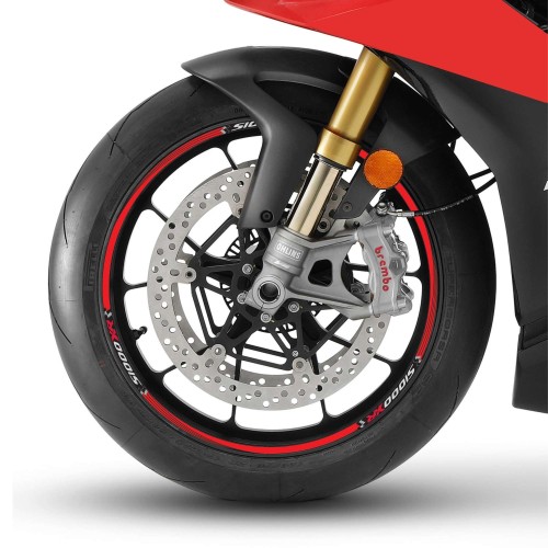 STRISCE ADESIVE compatibili per MOTO BMW S1000 XR adesivi CERCHI 17' tuning