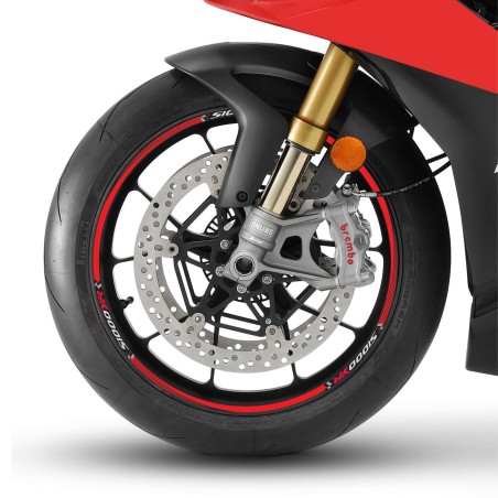 STRISCE ADESIVE compatibili per MOTO BMW S1000 XR adesivi CERCHI 17' tuning
