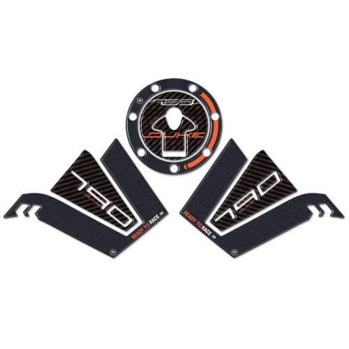 Kit mit 3 3D-Gel-TANKSCHUTZAUFKLEBERn, kompatibel für KTM 790 DUKE-Motorräder