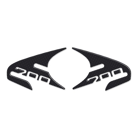 2 ADHESIVOS DE RESINA 3D PARA PROTECCIÓN DE ESQUINAS DE CARENADOS compatibles con HONDA INTEGRA 700