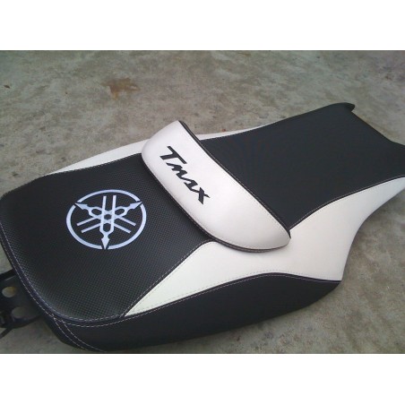 KIT FUNDAS ASIENTOS TUNING BLANCO funda de asiento para MOTO YAMAHA TMAX T MAX 500-530