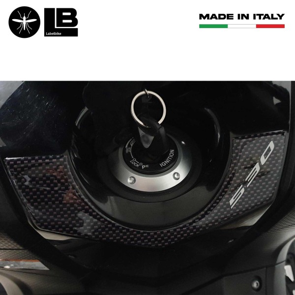 PEGATINA 3D PROTECCIÓN LLAVE DE ENCENDIDO TMAX 530 para YAMAHA SCOOTER T MAX 2012-2016