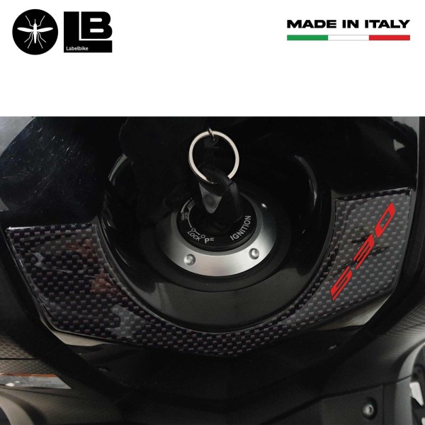 PEGATINA 3D PROTECCIÓN LLAVE DE ENCENDIDO TMAX 530 para YAMAHA SCOOTER T MAX 2012-2016