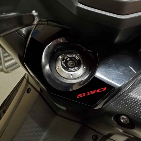 ADESIVO 3D PROTEZIONE chiave accensione TMAX 530 per SCOOTER YAMAHA T MAX 2012-2016
