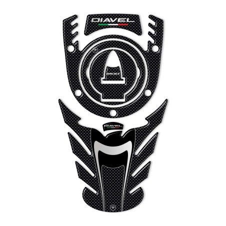 KIT ADESIVI in gel 3D PROTEZIONE SERBATOIO compatibili per MOTO DUCATI DIAVEL