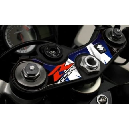 ADESIVI 3D BLU PROTEZIONI GSX-R compatibili per MOTO suzuki GSXR 600-750 2006-2016