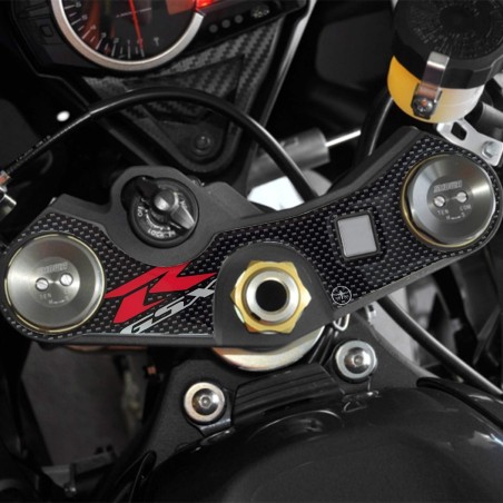 ADESIVI 3D SUZUKI GSXR PROTEZIONE PIASTRA FORCELLA STERZO x MOTO GSX-R Carbonio