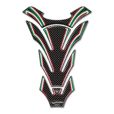 PARASERBATOIO ADESIVI in RESINA CARBONIO SERBATOIO MOTO BANDIERA ITALIANA ITALIA