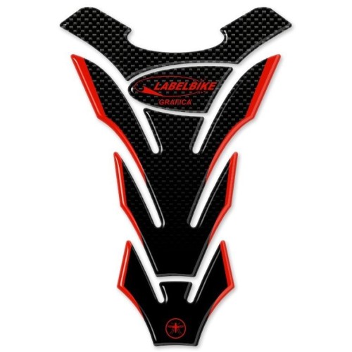 PARASERBATOIO LABELBIKE ADESIVI PER SERBATOIO MOTO IN RESINA 3D CARBON LOOK