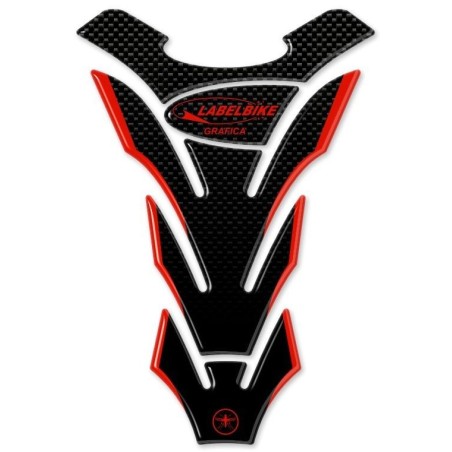 PARASERBATOIO LABELBIKE ADESIVI PER SERBATOIO MOTO IN RESINA 3D CARBON LOOK