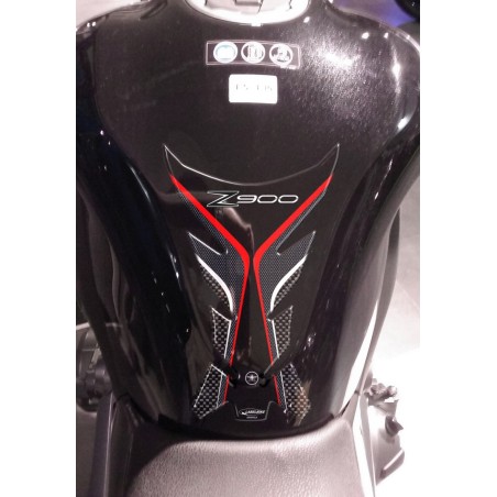 PROTEZIONE serbatoio 3D in GEL PARASERBATOIO compatibile per MOTO KAWASAKI Z900 Rosso