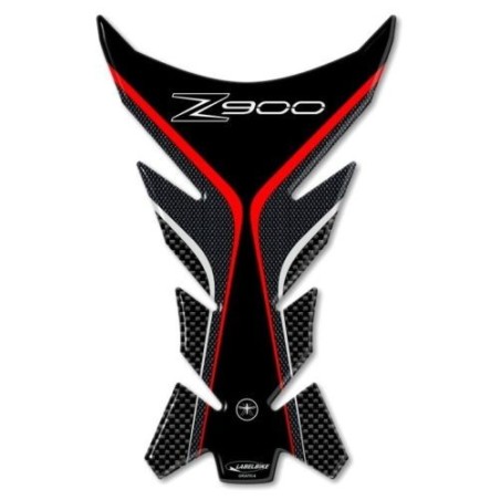PROTEZIONE serbatoio 3D in GEL PARASERBATOIO compatibile per MOTO KAWASAKI Z900 Rosso