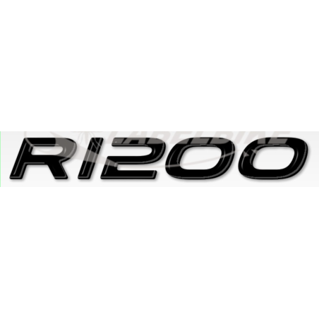 2 ADESIVI in RESINA GEL SCRITTE R1200 compatibili per MOTO BMW GS - Stickers 3D