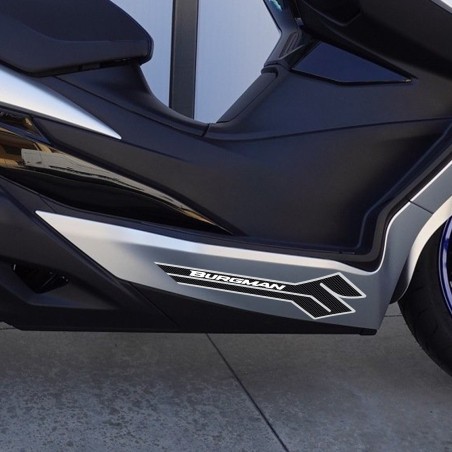 2 ADHESIVE-STICKERS Carbon BURGMAN WRITING SUZUKI SCOOTER Accessories