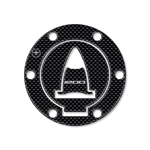 Tappo Serbatoio ADESIVI 3D PROTEZIONE per MOTO DUCATI MULTISTRADA 1200 Carbon
