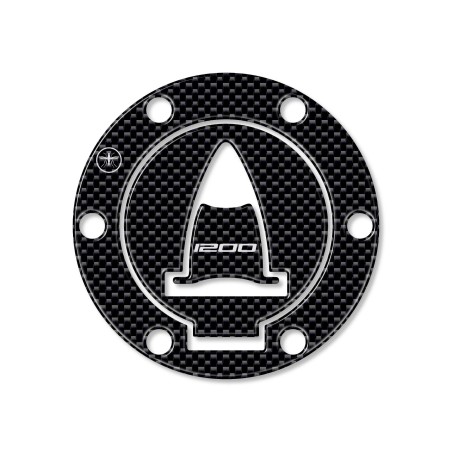 Tappo Serbatoio ADESIVI 3D PROTEZIONE per MOTO DUCATI MULTISTRADA 1200 Carbon
