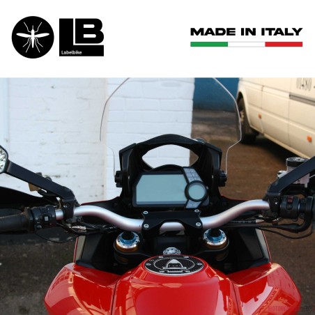 Tappo Serbatoio ADESIVI 3D PROTEZIONE per MOTO DUCATI MULTISTRADA 1200 Carbon