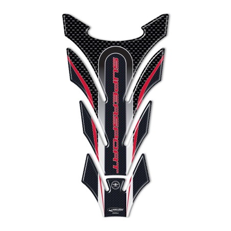 Protector de depósito de gel 3D compatible con motocicletas Ducati Supersport