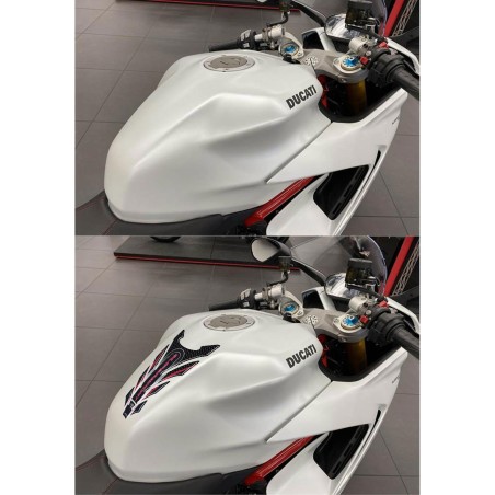 Protector de depósito de gel 3D compatible con motocicletas Ducati Supersport