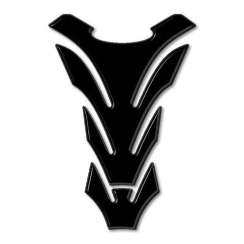 PROTECTEUR DE RÉSERVOIR NOIR NEUTRE 3D RESIN MOTORBIKE TANK STICKERS