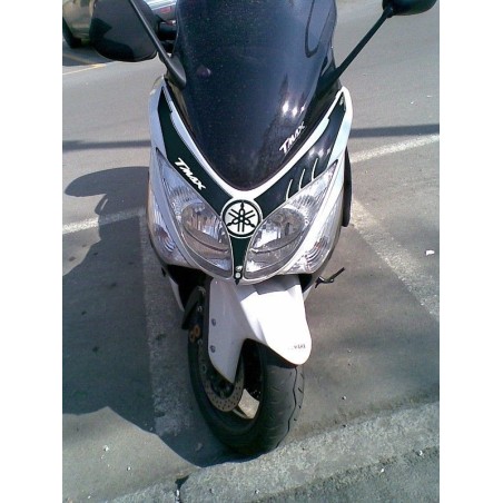 KIT ADHESIVOS RESINA 3D DELANTERO Y TAPA CARENADO TMAX 500 YAMAHA T MAX 08-11 NEGRO