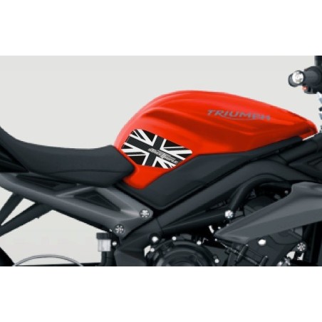2 PROTECCIONES DE RODILLAS DEPÓSITO 3D compatibles para MOTOS triumph street triple