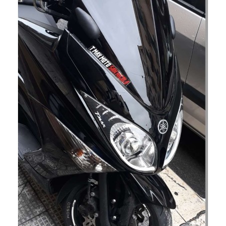 3D-Aufkleber für Roller-Scheinwerfer-Augenlid, kompatibel mit Yamaha Tmax 500 2008–2011