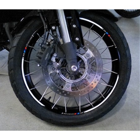 STRISCE ADESIVE stickers CERCHI compatibili per MOTO BMW GS ADVENTURE 2014-2021