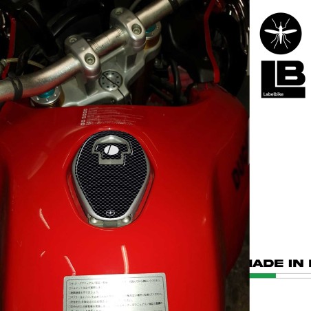 PEGATINAS 3D TAPÓN DE COMBUSTIBLE para MOTO DUCATI MULTISTRADA 1000-1100 Look Carbono