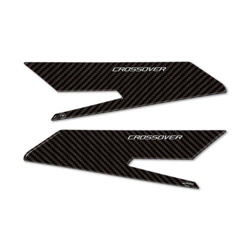 2 Adesivi 3D Protezioni Pedana Poggiapiedi Compatibili con Honda X-Adv dal 2017