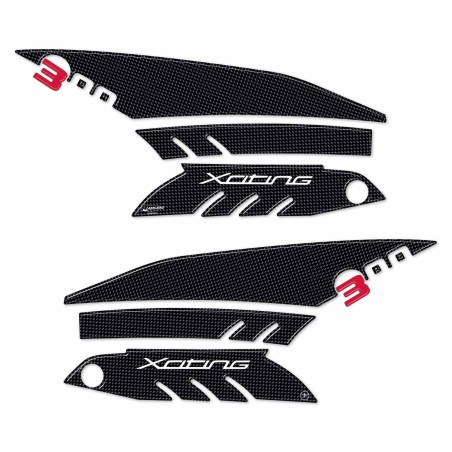 KIT BOOMERANG ADESIVI GEL per Scooter XCITING 300 PROTEZIONI compatibili KYMCO