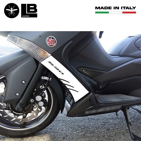 2 3D resin STICKERS T MAX 530 compatible for YAMAHA TMAX 2012-16 Scooter fairing