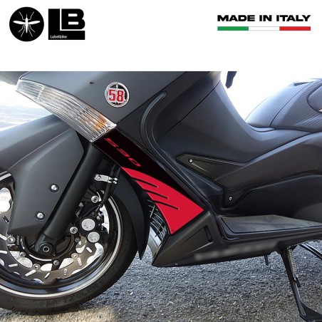 2 3D resin STICKERS T MAX 530 compatible for YAMAHA TMAX 2012-16 Scooter fairing