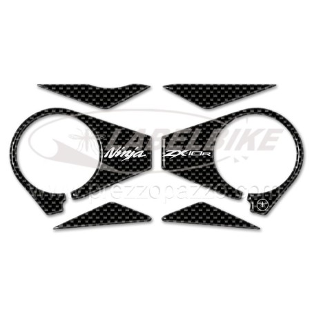 PROTEZIONE gel 3D PIASTRA FORCELLA compatibile MOTO KAWASAKI ZX-10R 2006-2010