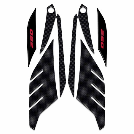 Adhesivos de gel 3D protecciones boomerang compatibles con Yamaha Xmax 250 2014-2016