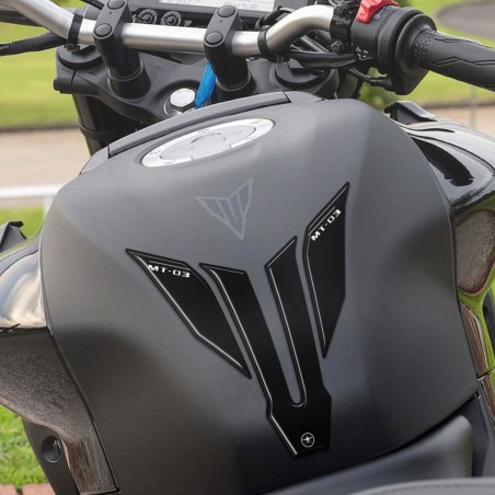 ALMOHADILLA DE DEPÓSITO ADHESIVA DE RESINA 3D compatible con MOTOCICLETA YAMAHA MT-03