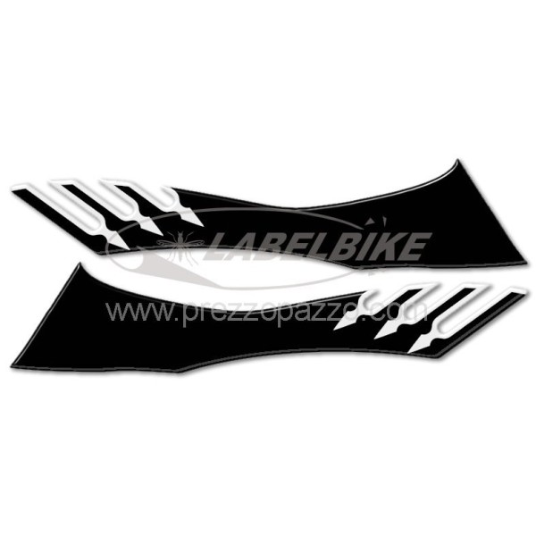2 GROSSE 3D-SCHWARZ-CARBON-AUFKLEBER TUNING T MAX für UNTERSATTELMOTORRAD Yamaha TMAX 08-11