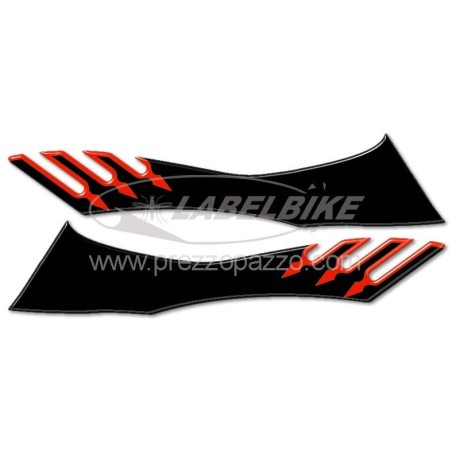 2 PEGATINAS GRANDES 3D NEGRO-CARBONO TUNING T MAX para BAJO SILLÍN MOTO YAMAHA TMAX 08-11