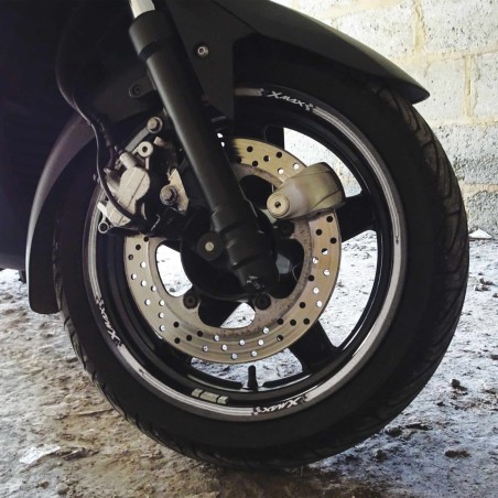 TIRAS ADHESIVAS para LLANTAS compatibles con YAMAHA X MAX scooter XMAX 125-250-300