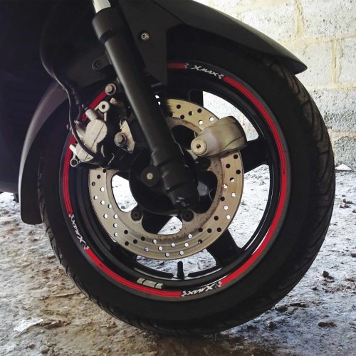 TIRAS ADHESIVAS para LLANTAS compatibles con YAMAHA X MAX scooter XMAX 125-250-300