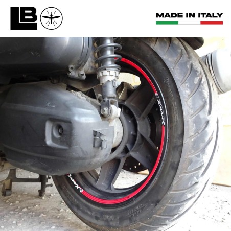 TIRAS ADHESIVAS para LLANTAS compatibles con YAMAHA X MAX scooter XMAX 125-250-300